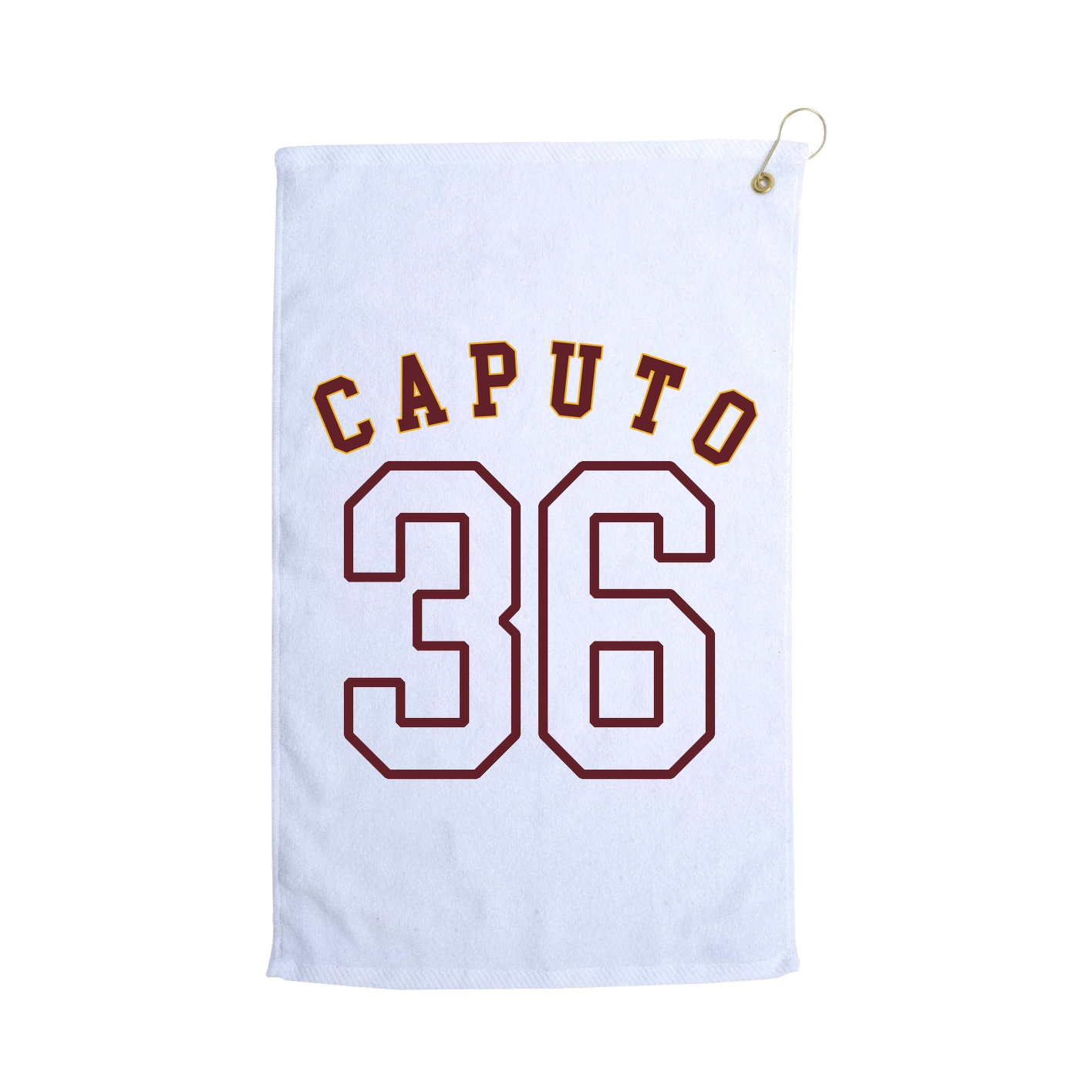 Golf Towel — Shirsey Arch in White