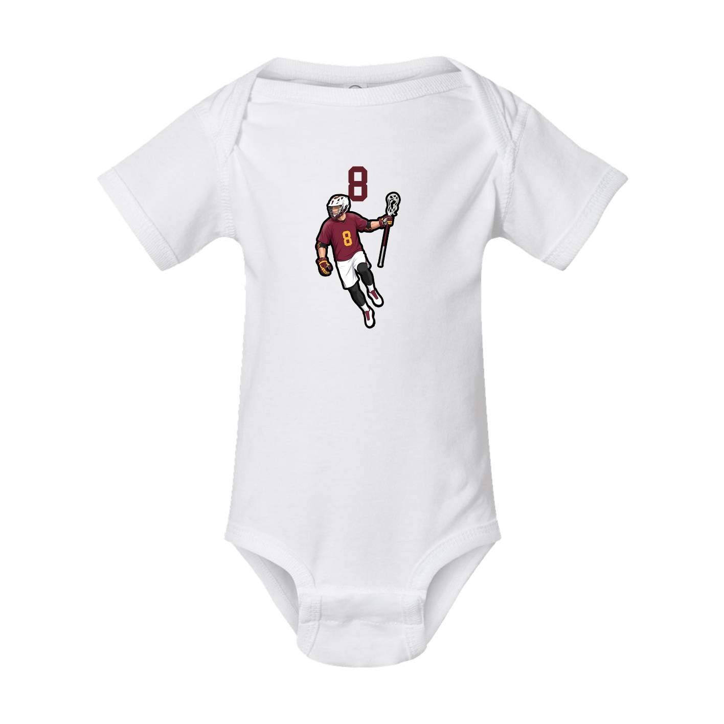 Baby Onesie — Number Top in White