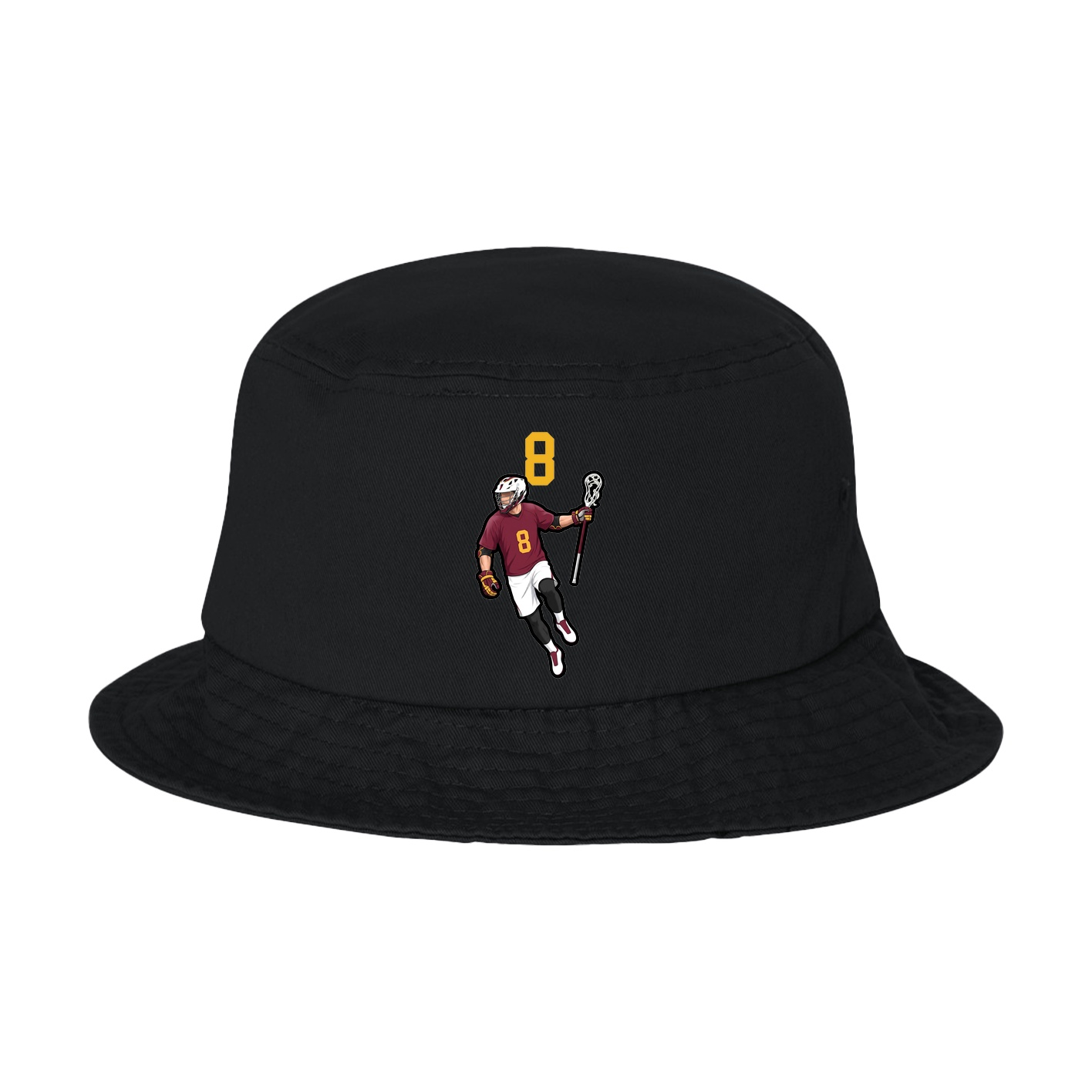 Bucket Cap — Number Top in Black