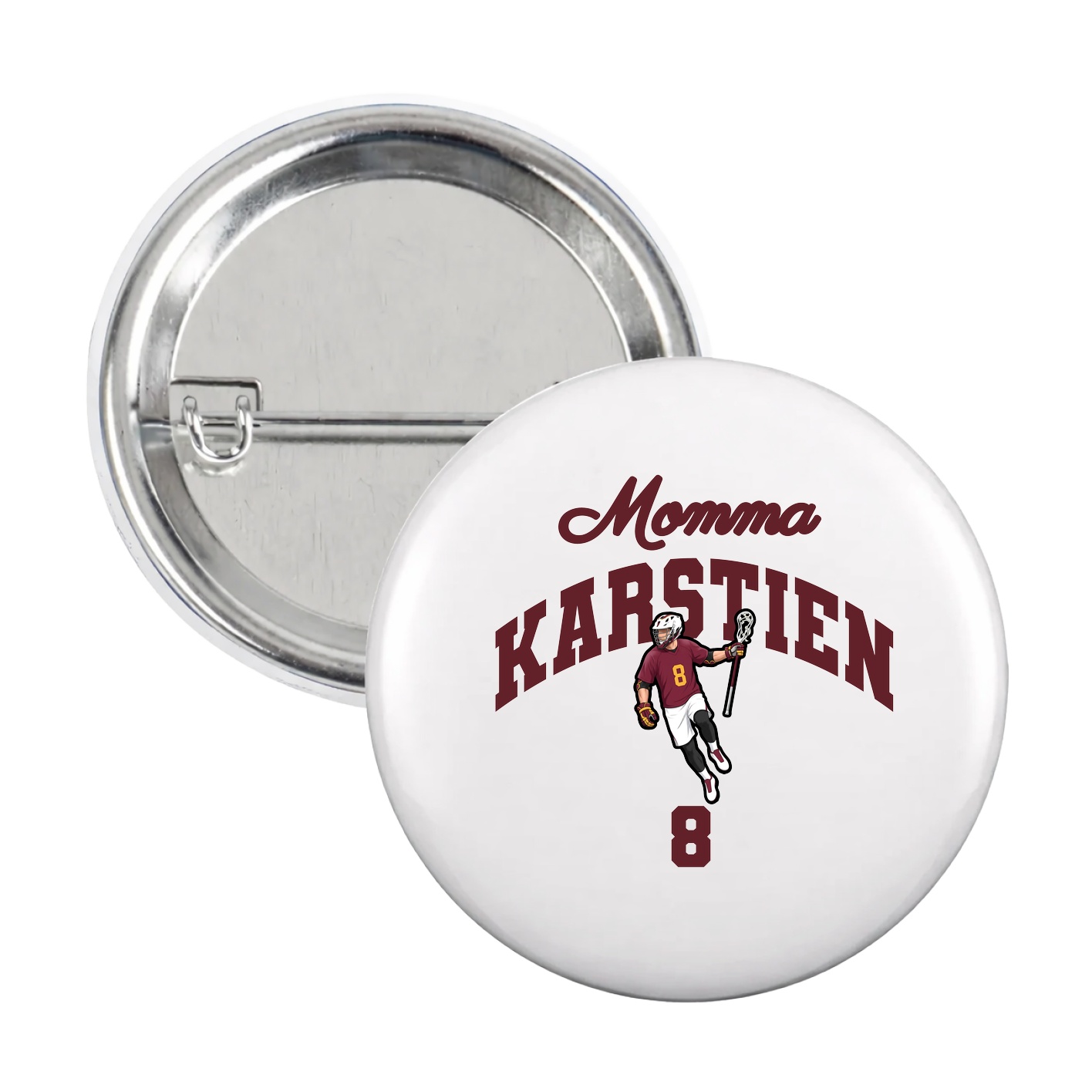 Game Day Button — Mothers Day Arch in White