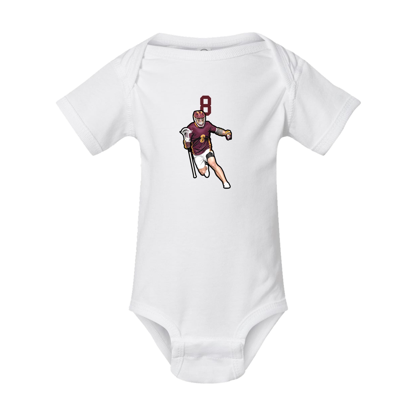 Baby Onesie — Number Top in White