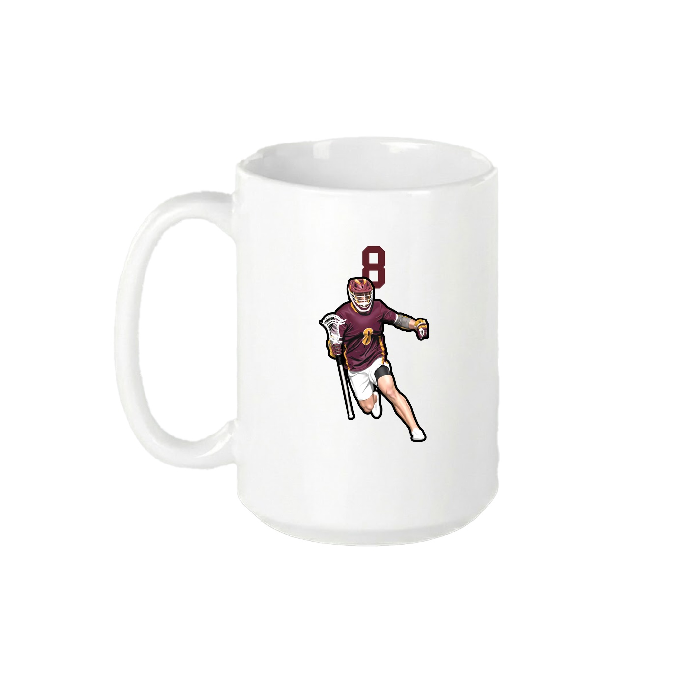 15oz Coffee Mug — Number Top in White