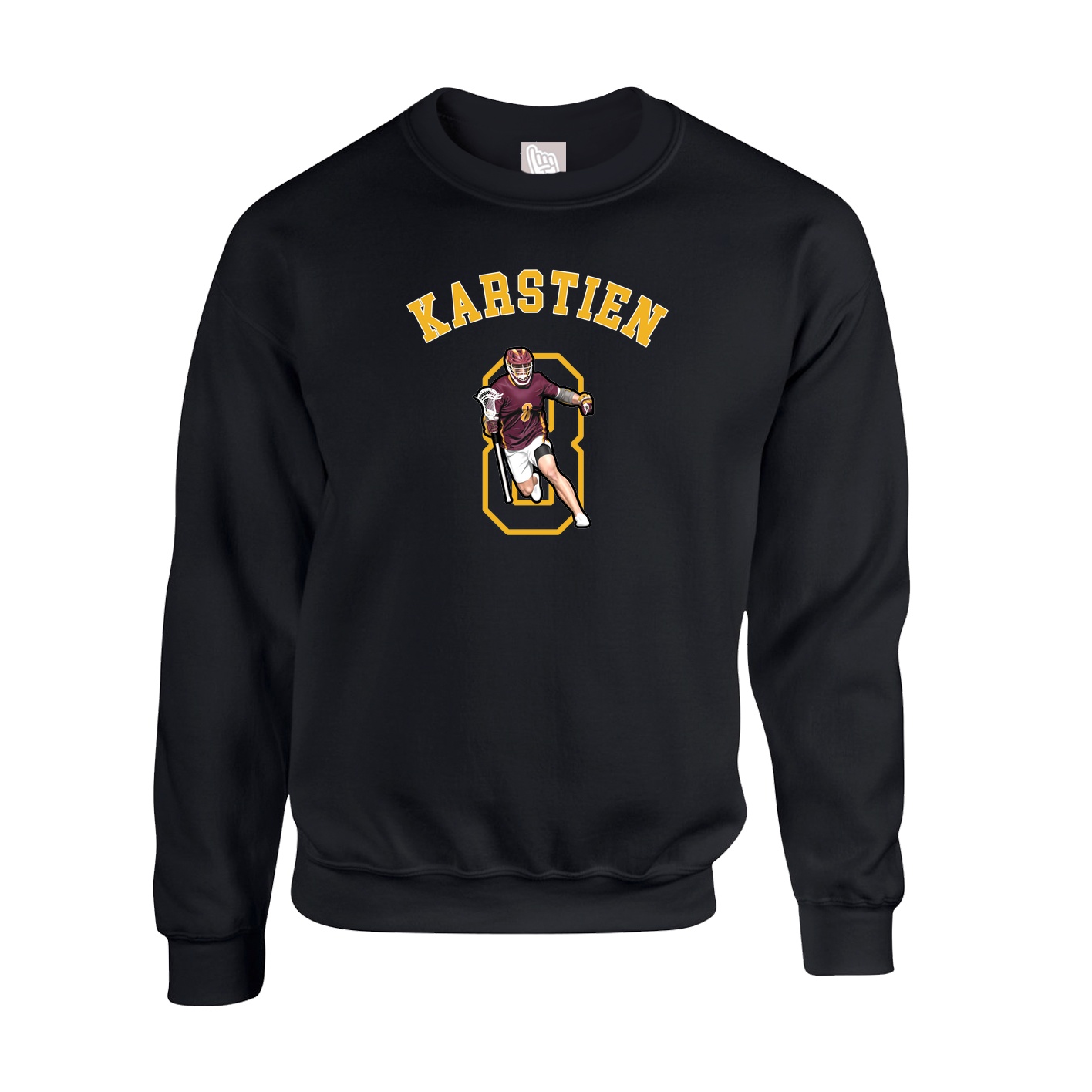 Fleece Crew — Shirsey Arch in Black
