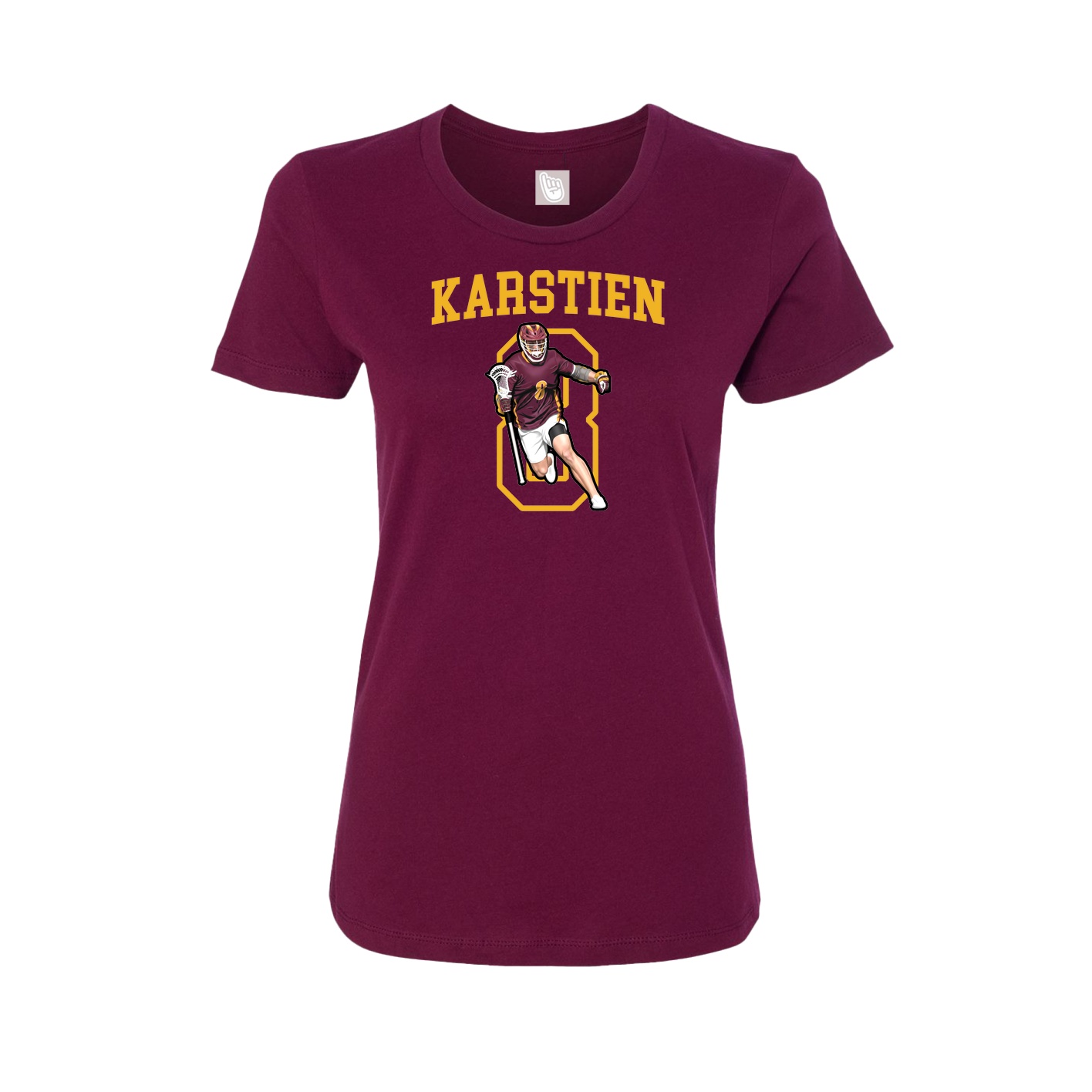 Fitted Women's Tee — Shirsey in Maroon