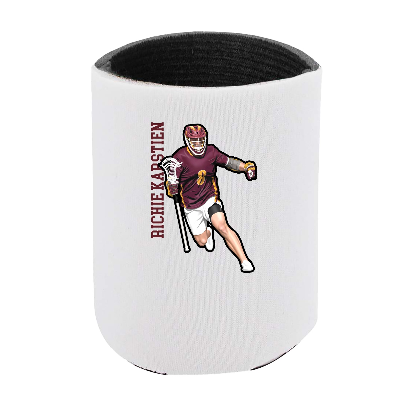 Can Holder — Name Vertical in White