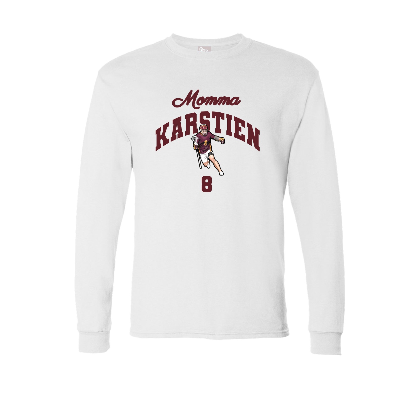 Long Sleeve Tee — Mothers Day Arch in White