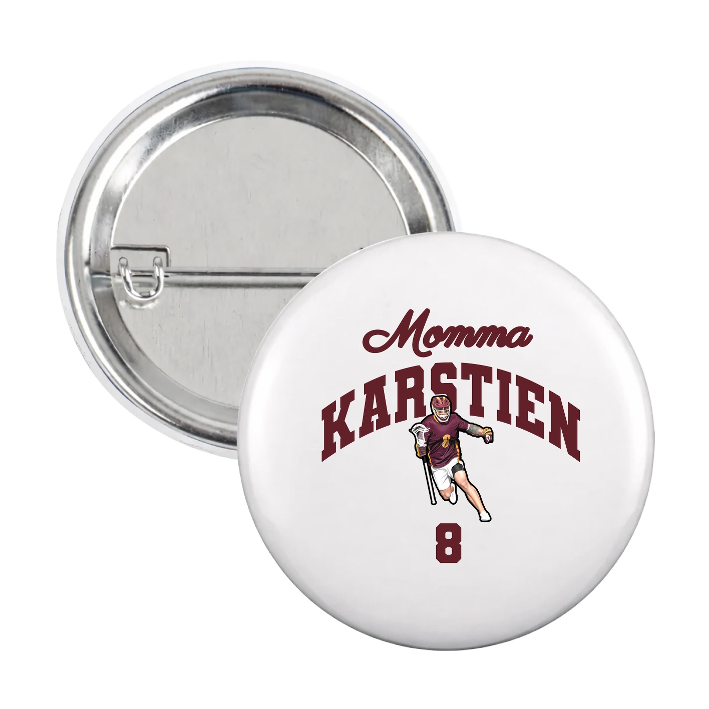 Game Day Button — Mothers Day Arch in White
