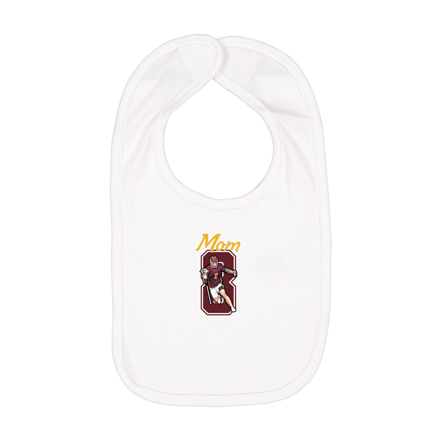 Infant Bib — Mothers Day Shirsey in White