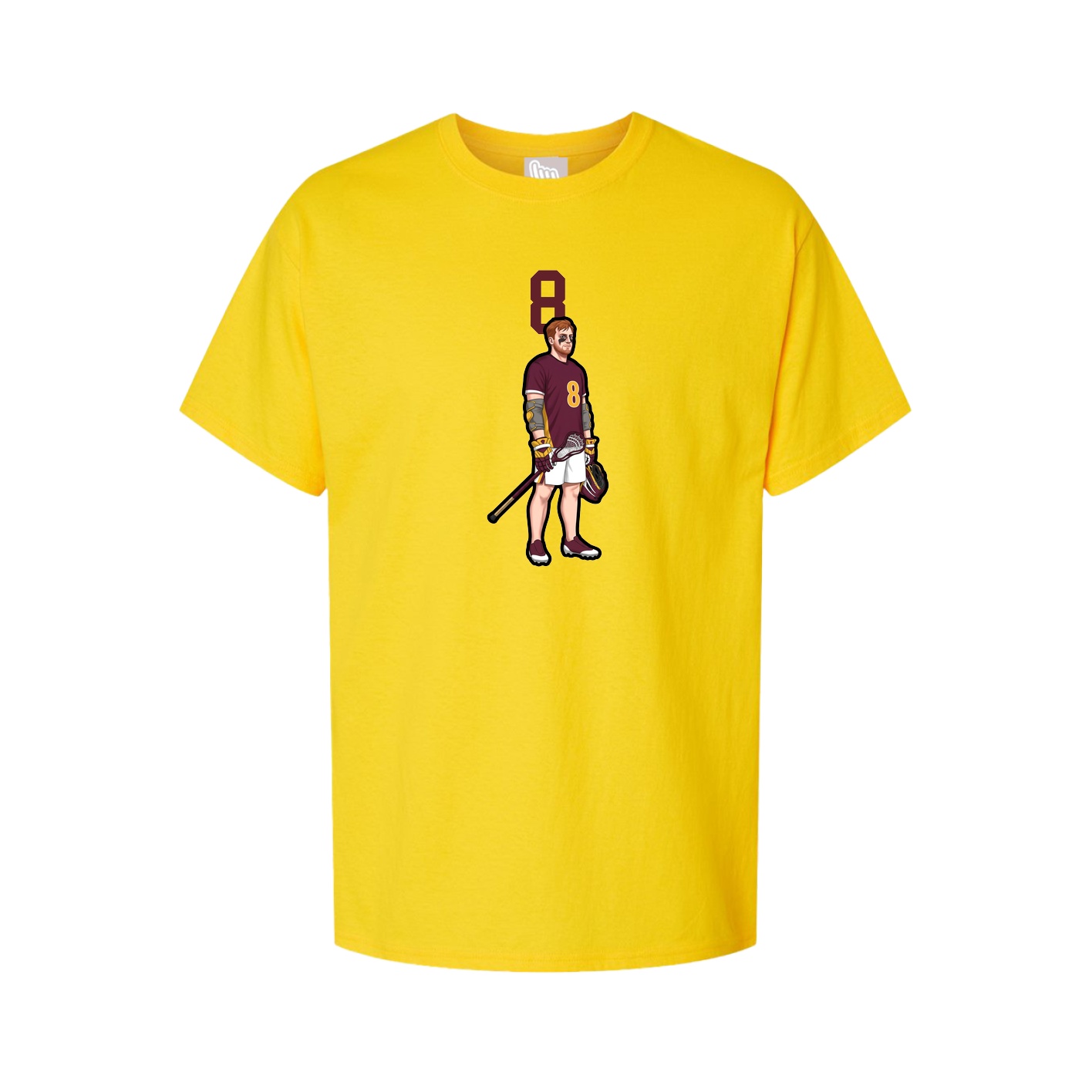 Youth Tee — Number Top in Gold