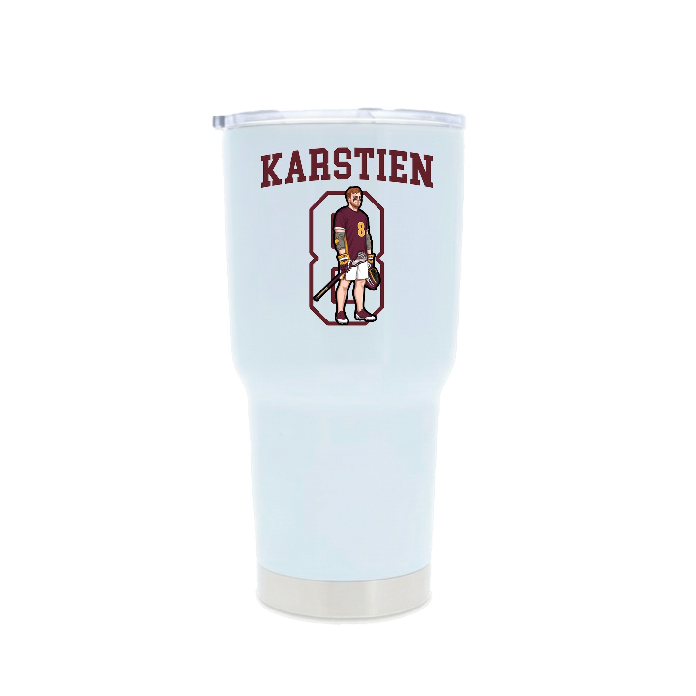 30oz Stainless Steel Tumbler — Shirsey in White