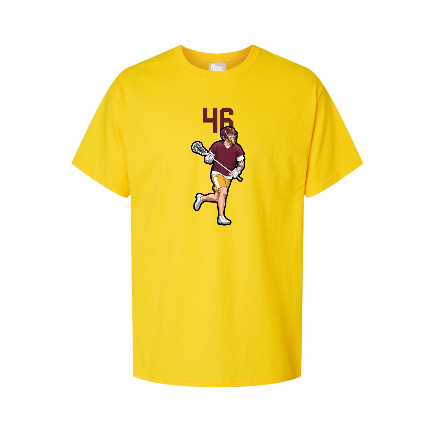 Youth Tee — Number Top in Gold