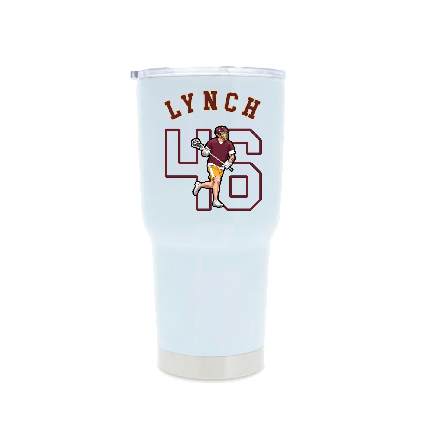 30oz Stainless Steel Tumbler — Shirsey Arch in White