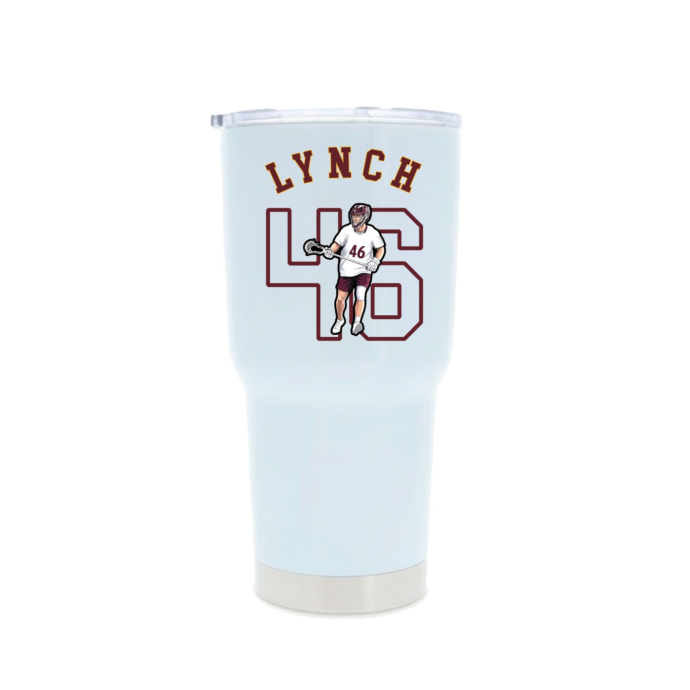 30oz Stainless Steel Tumbler — Shirsey Arch in White