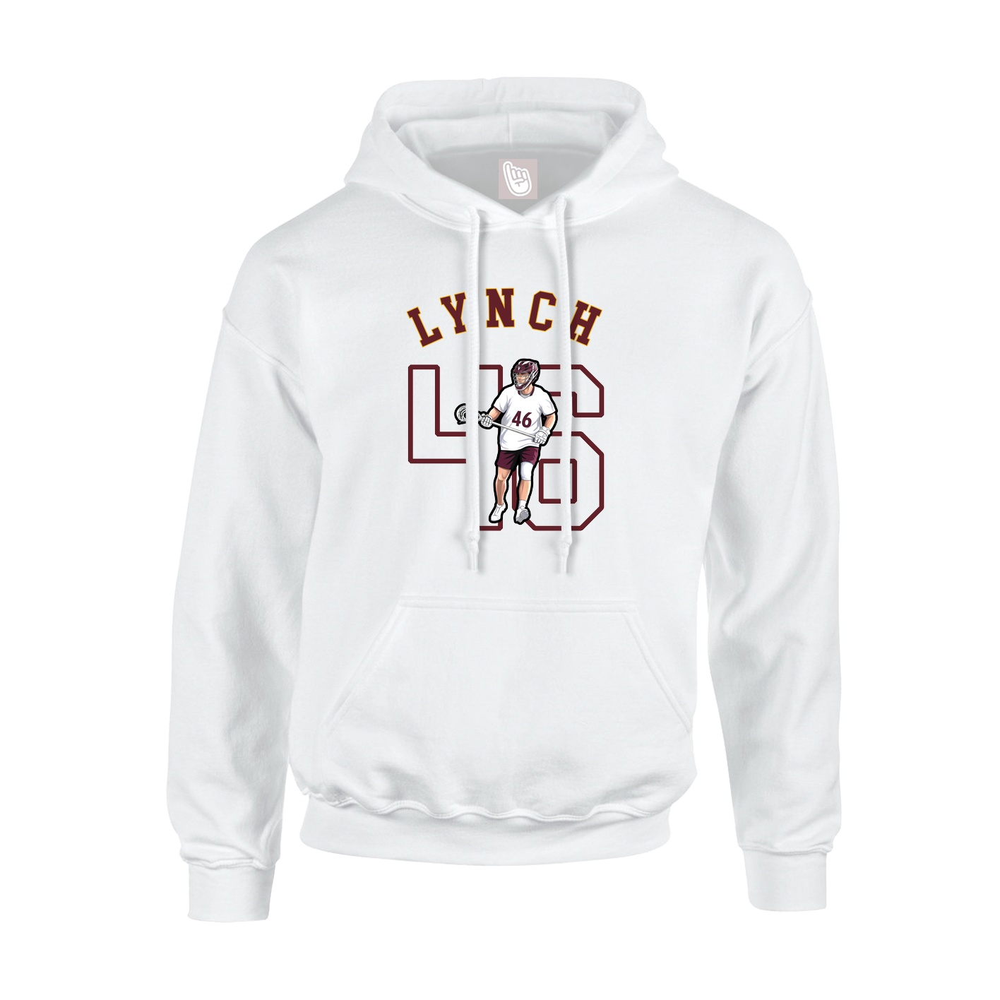 Youth Hoodie — Shirsey Arch in White