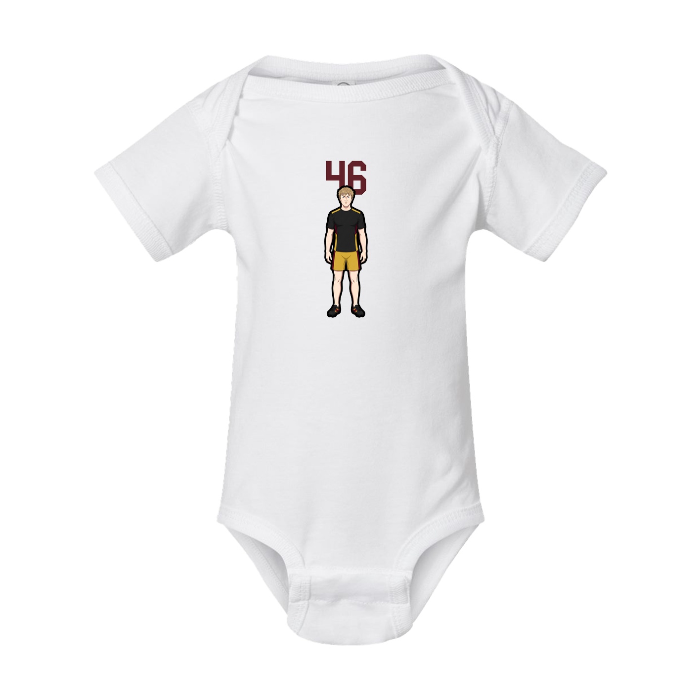 Baby Onesie — Number Top in White