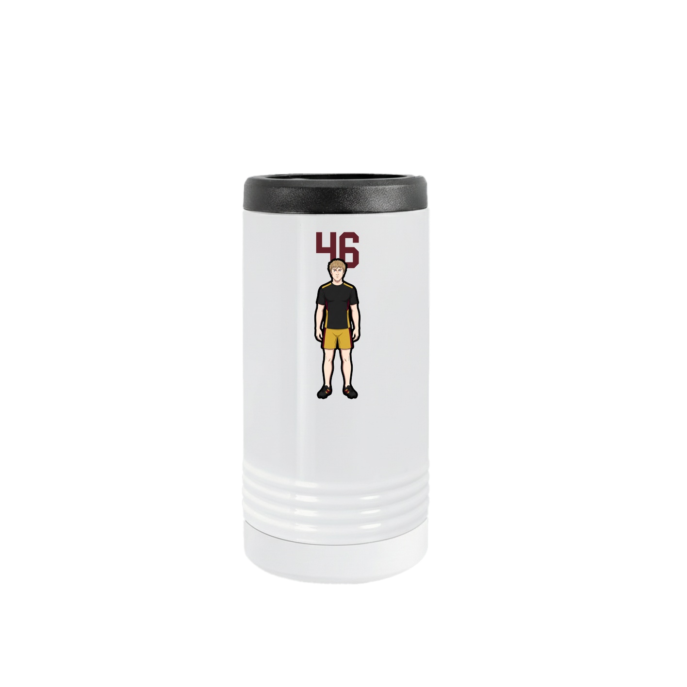 Slim Beverage Holder — Number Top in White