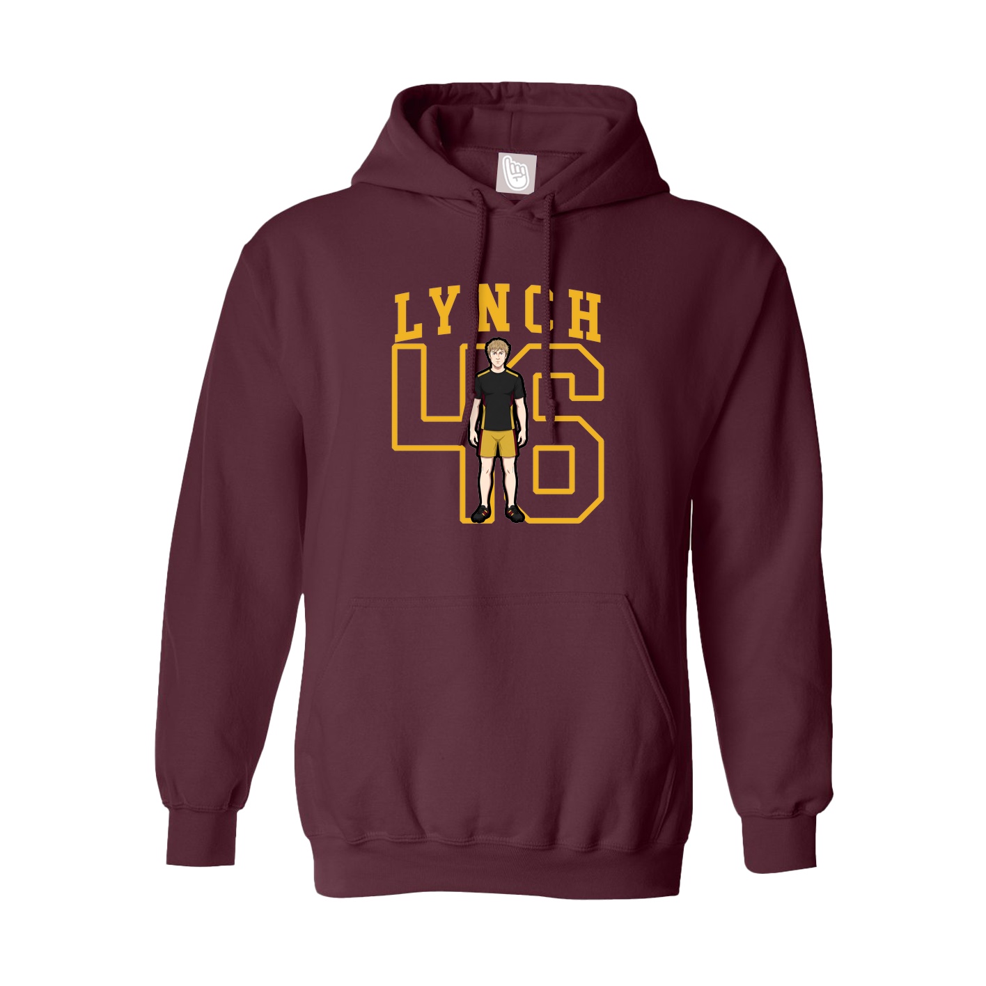 Hoodie — Shirsey in Maroon