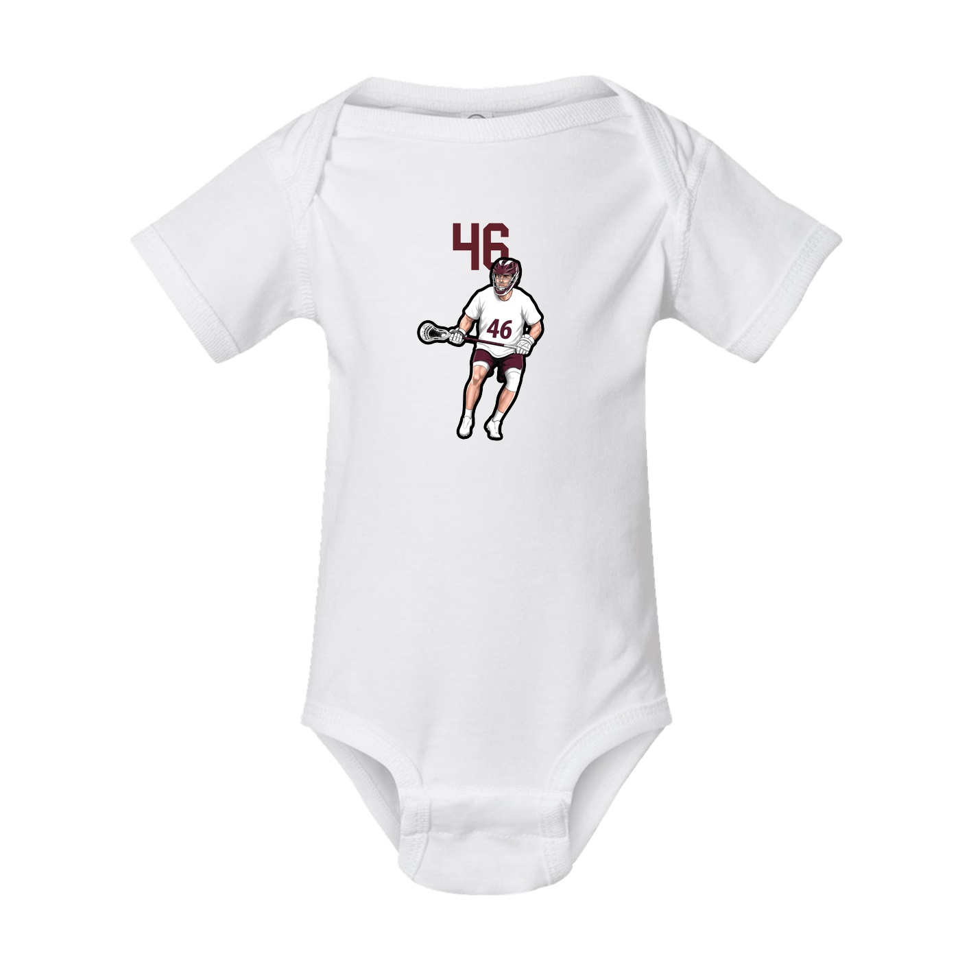Baby Onesie — Number Top in White