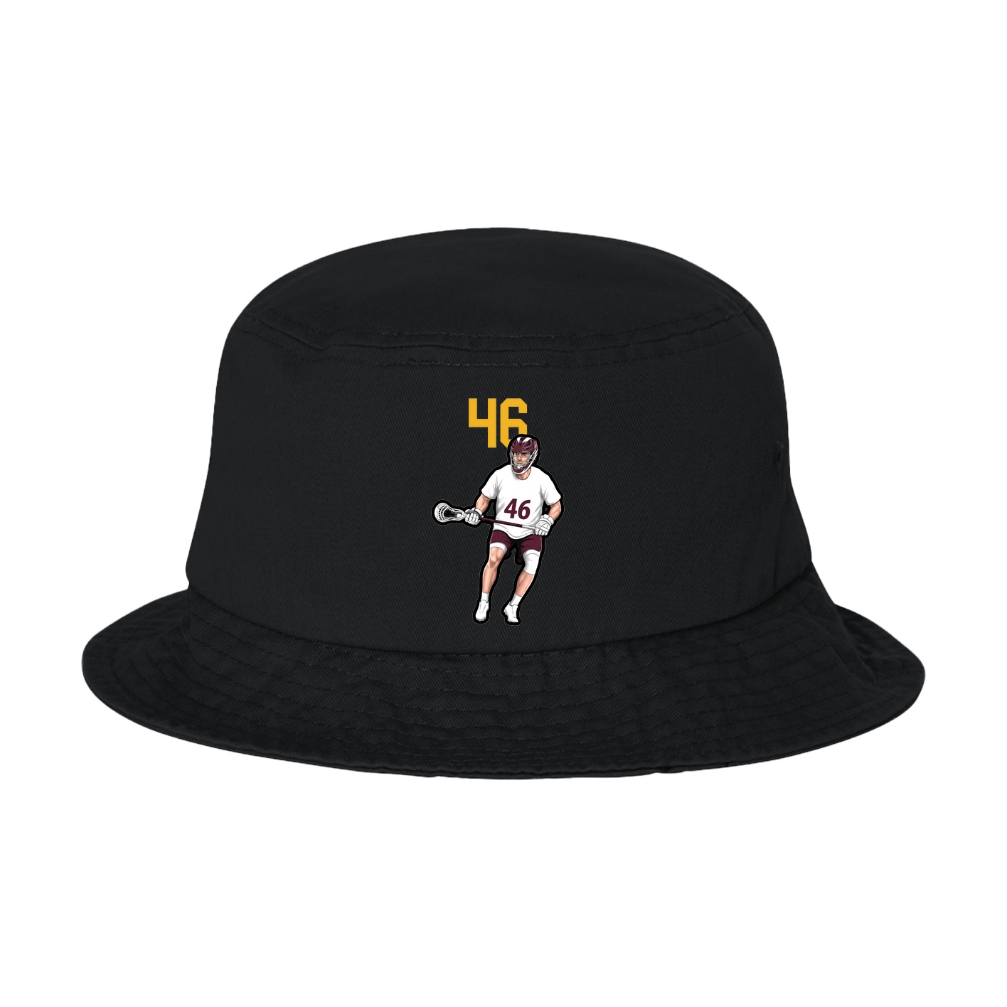 Bucket Cap — Number Top in Black