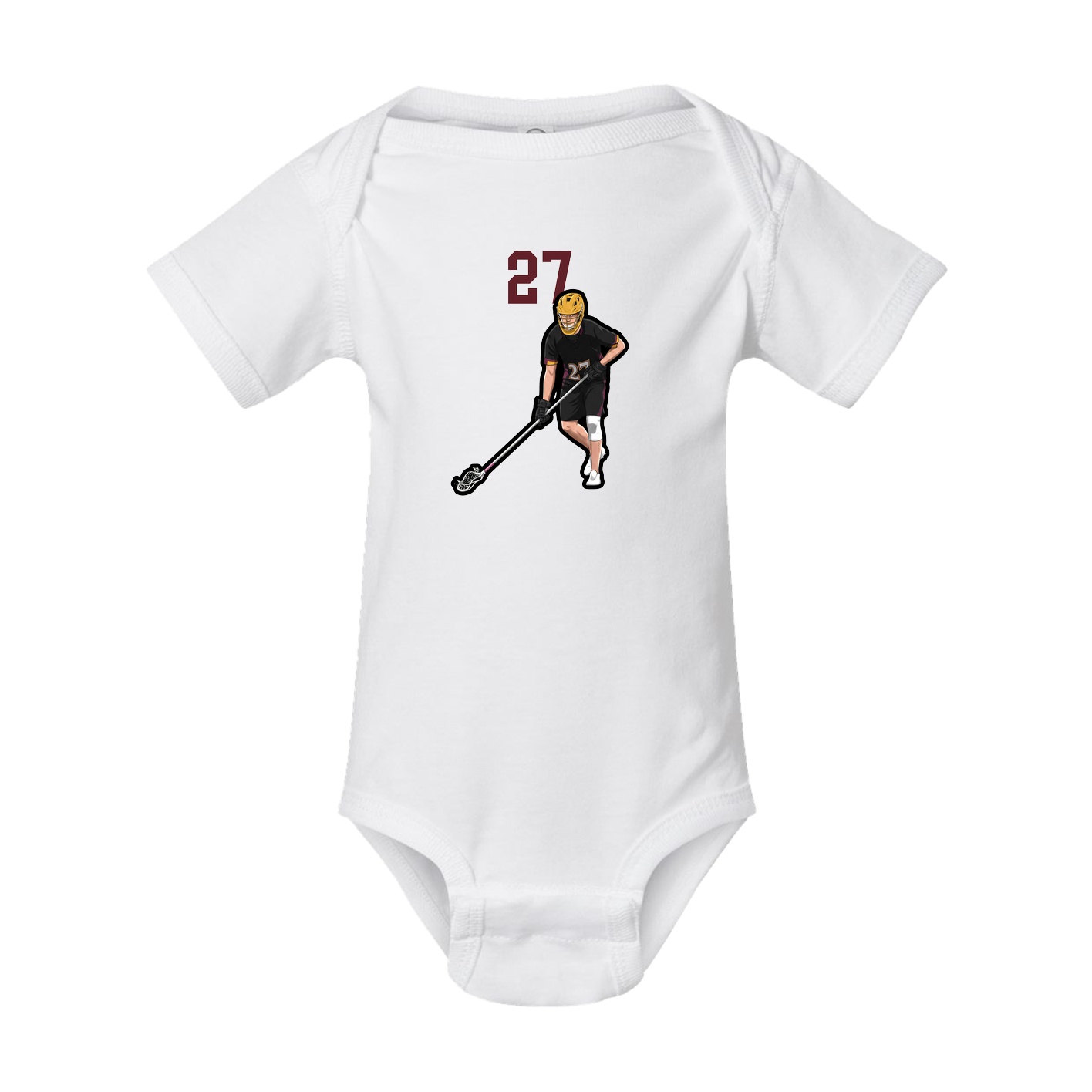 Baby Onesie — Number Top in White