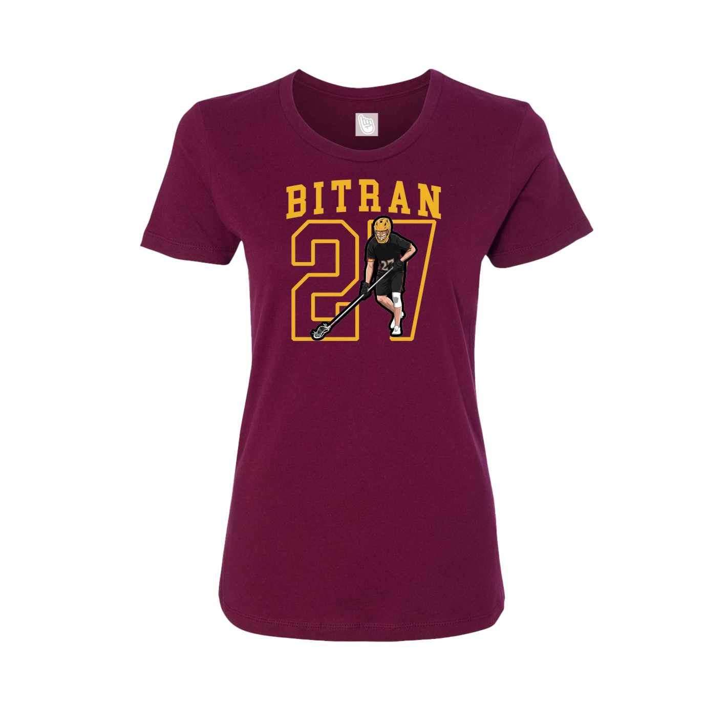 Fitted Women's Tee — Shirsey in Maroon