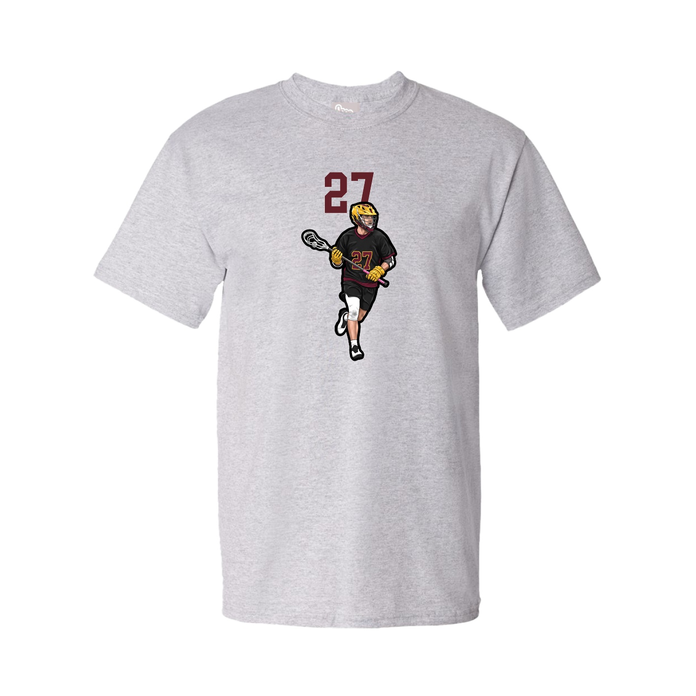 Youth Tee — Number Top in Grey