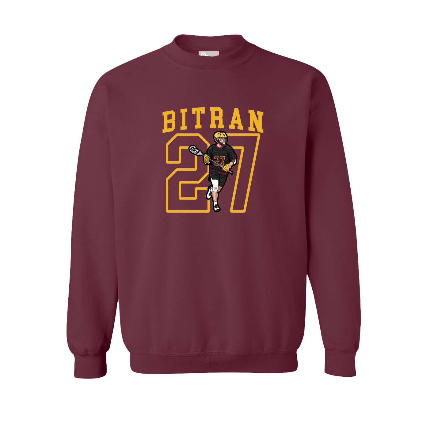 Fleece Crew — Shirsey in Maroon
