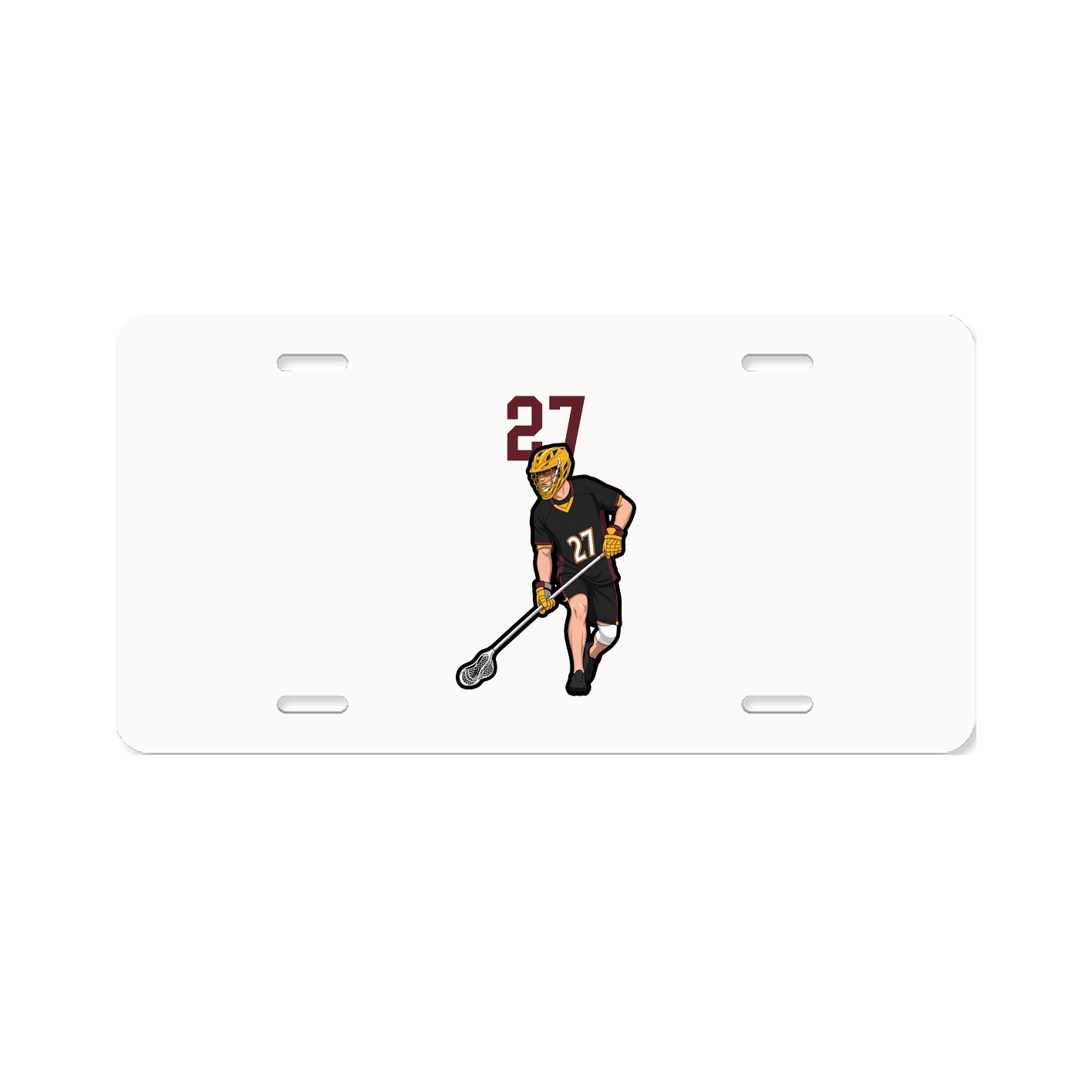 License Plate — Number Top in Classic