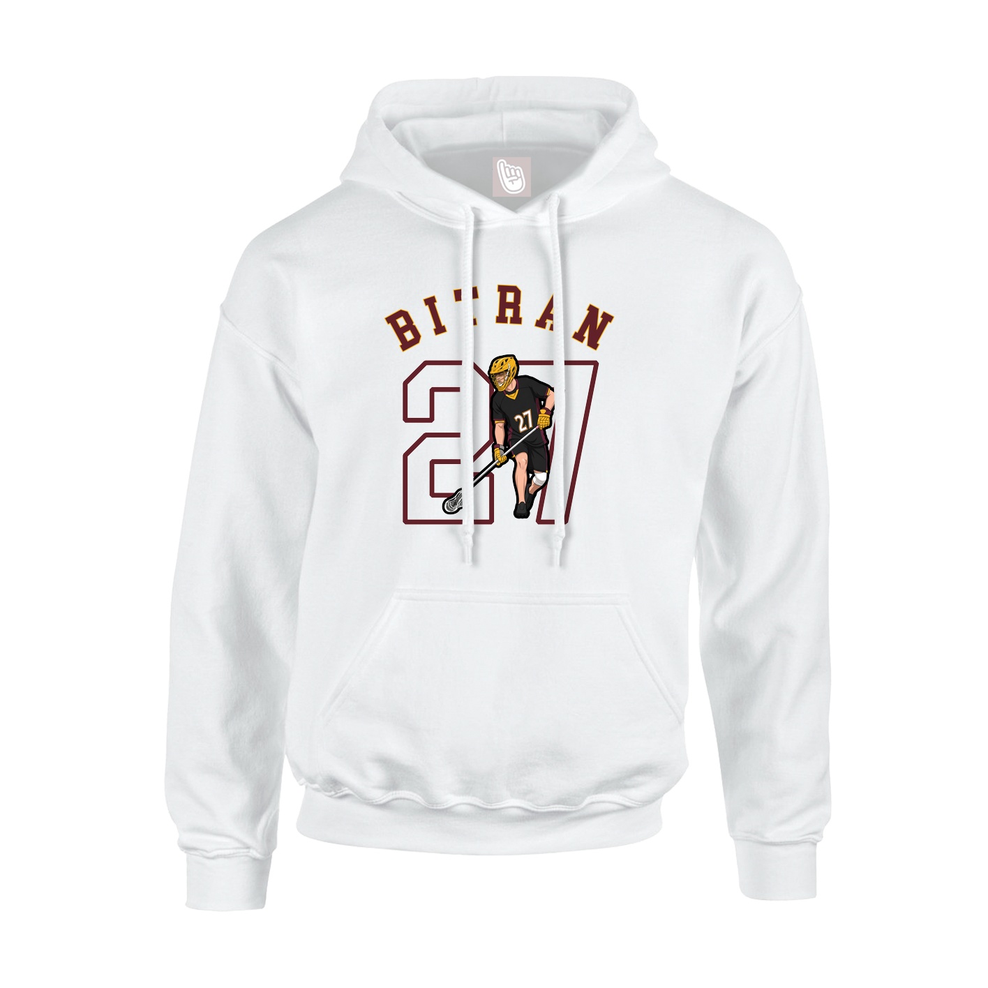 Hoodie — Shirsey Arch in White