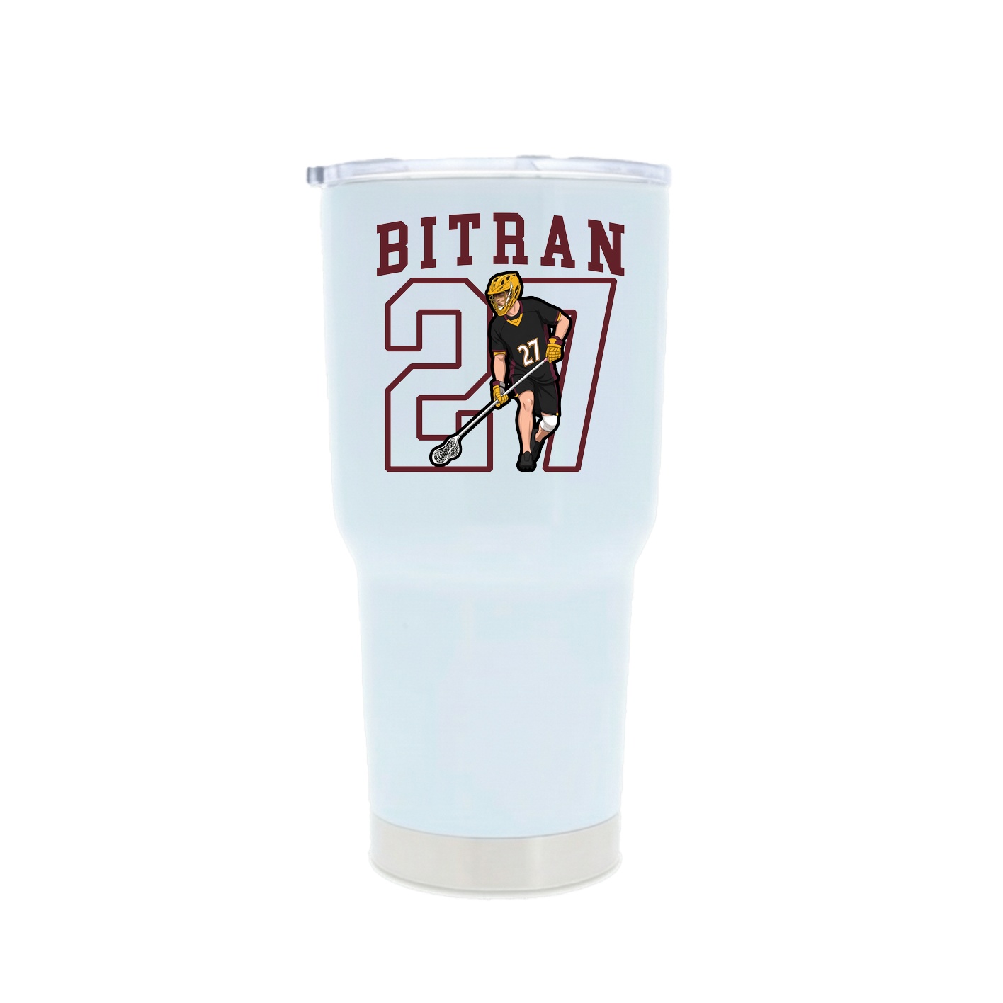 30oz Stainless Steel Tumbler — Shirsey in White