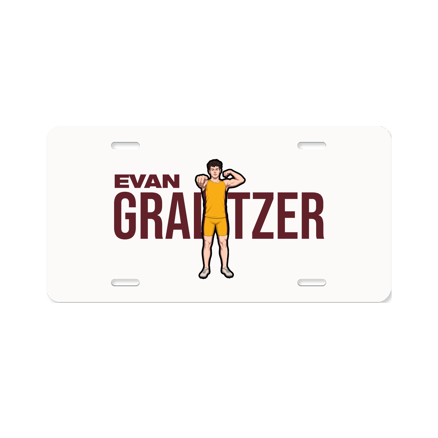 License Plate — Player Name in Classic