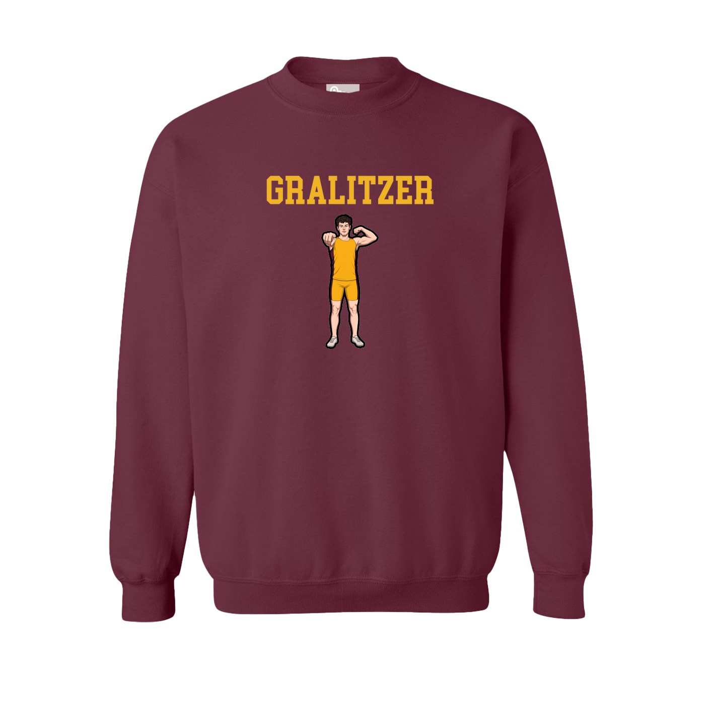 Fleece Crew — Shirsey in Maroon