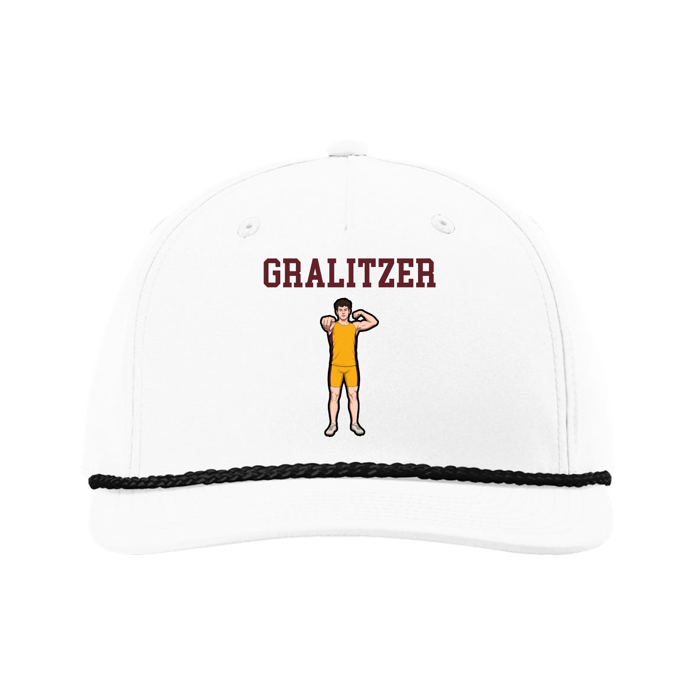 Five-Panel Classic Rope Cap — Shirsey in White