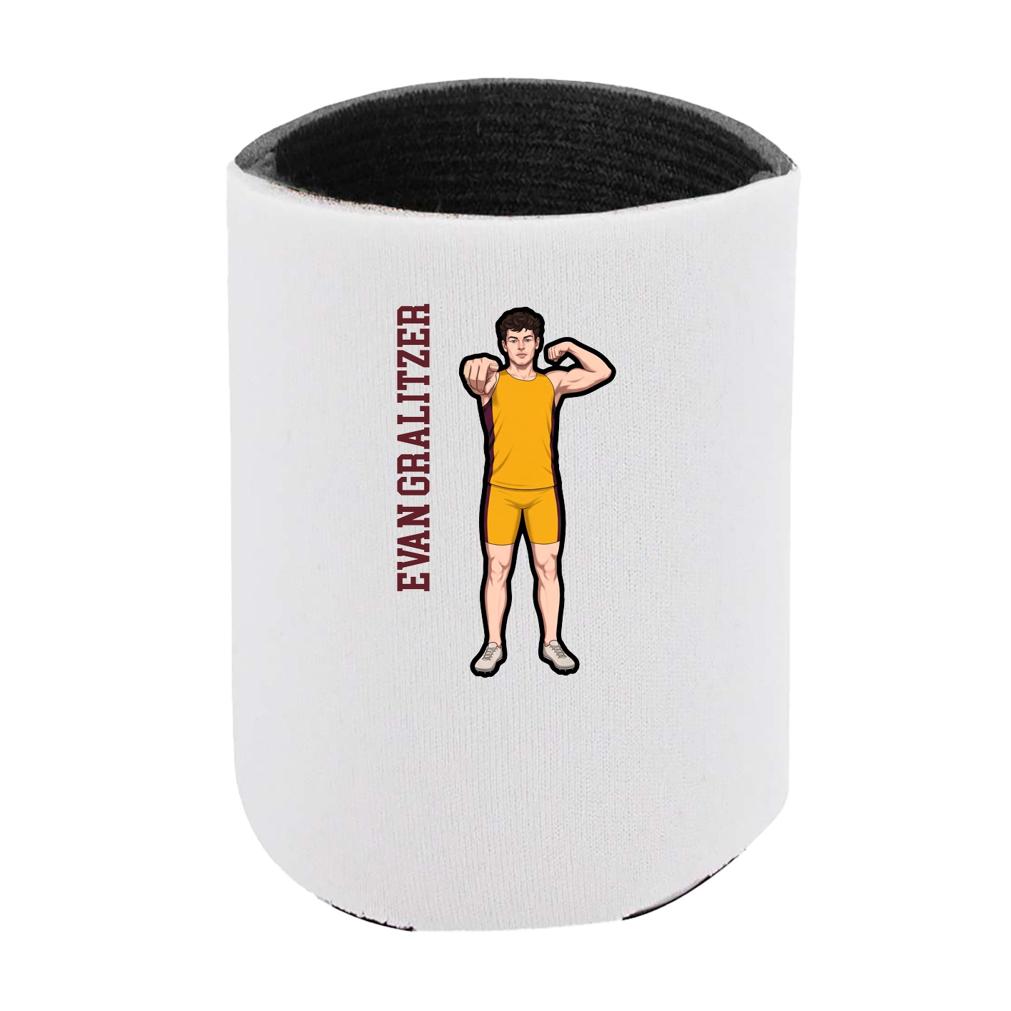 Can Holder — Name Vertical in White