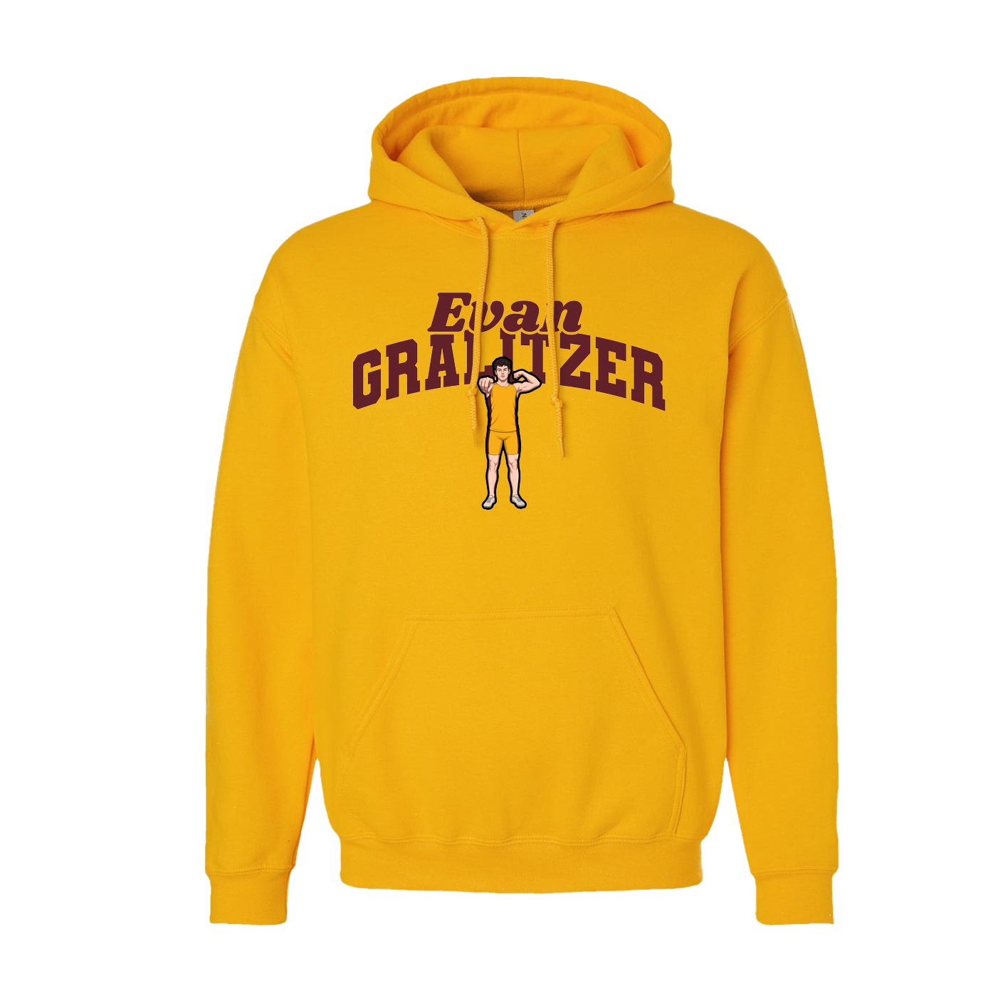 Hoodie — Signature Arch in Gold