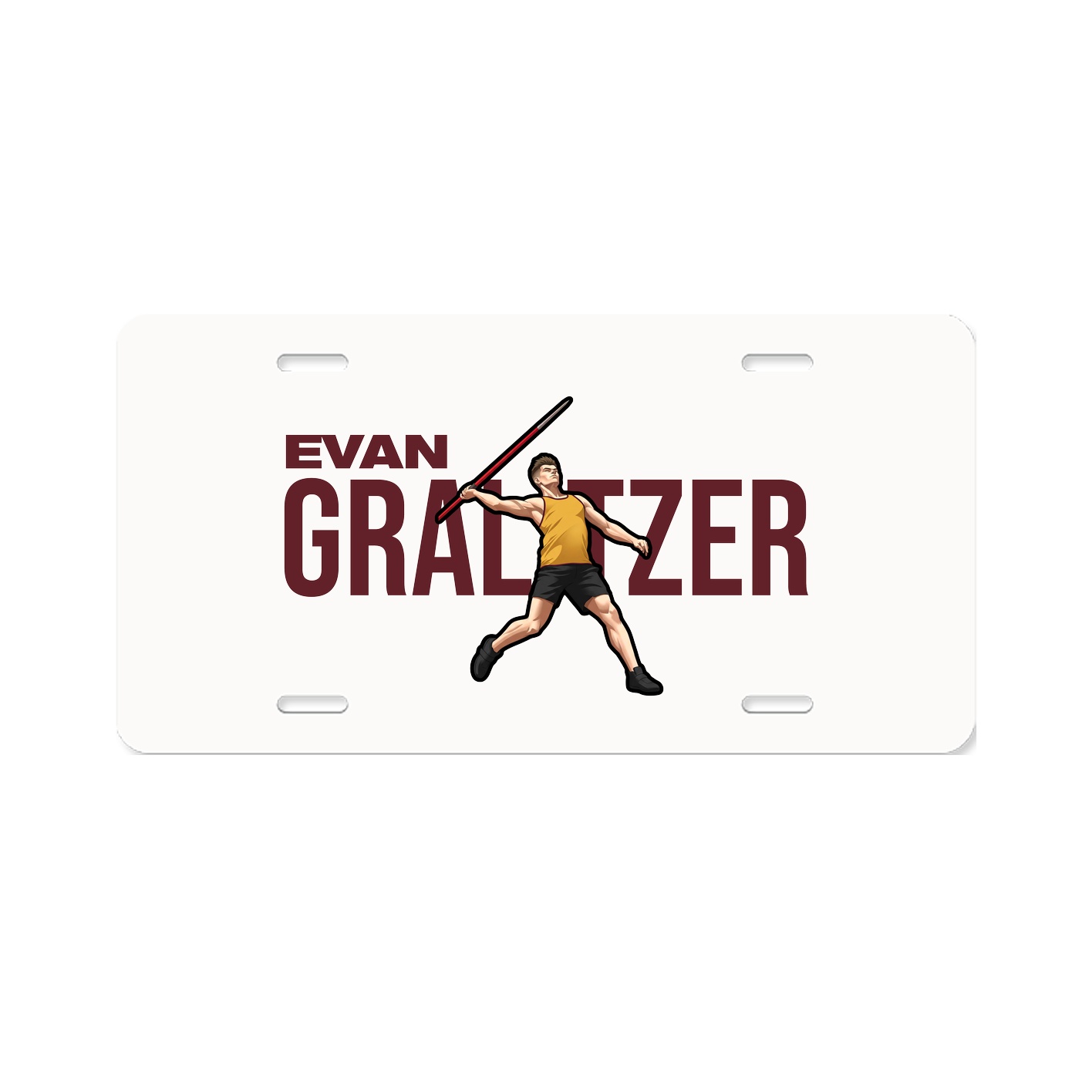 License Plate — Player Name in Classic