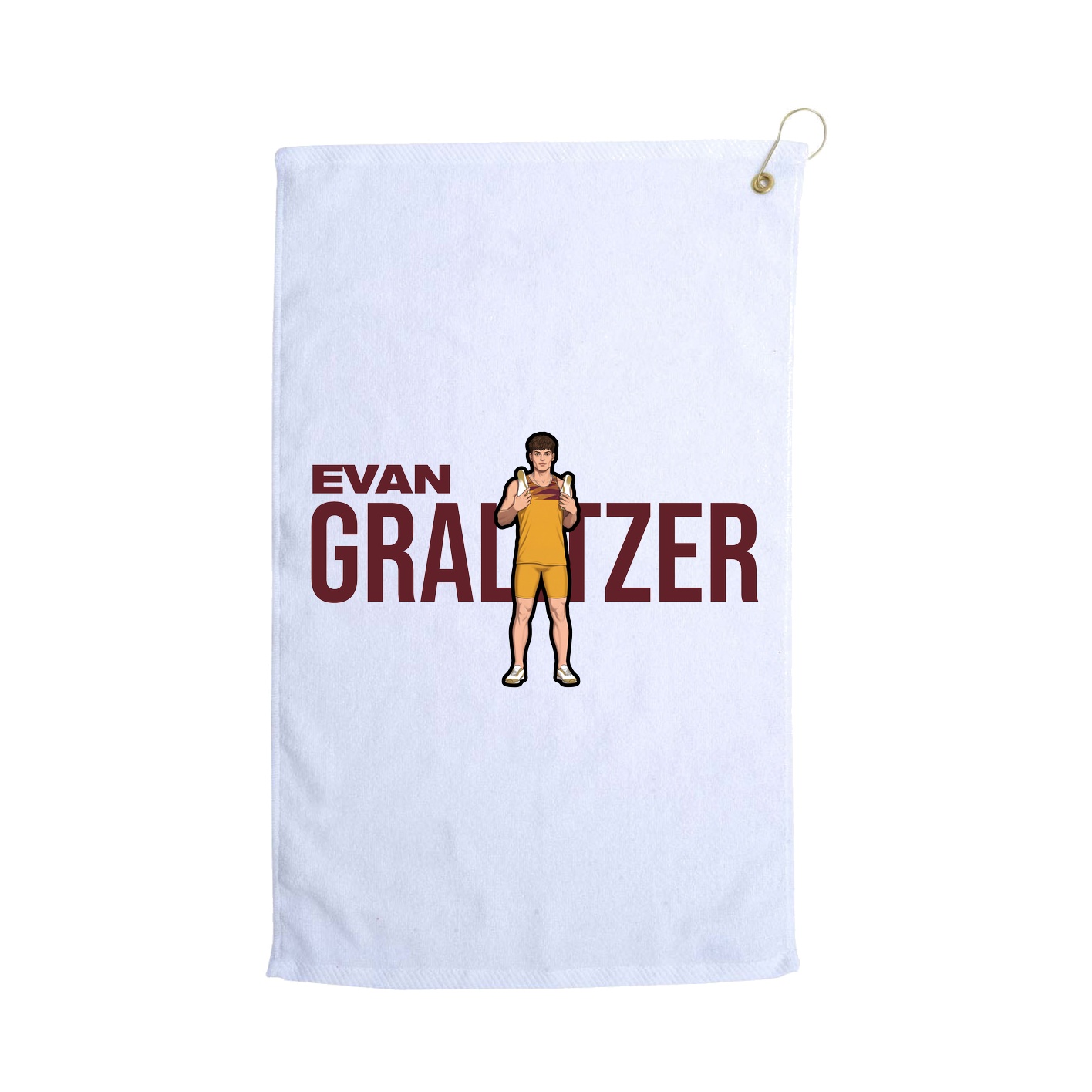 Golf Towel — Player Name in White