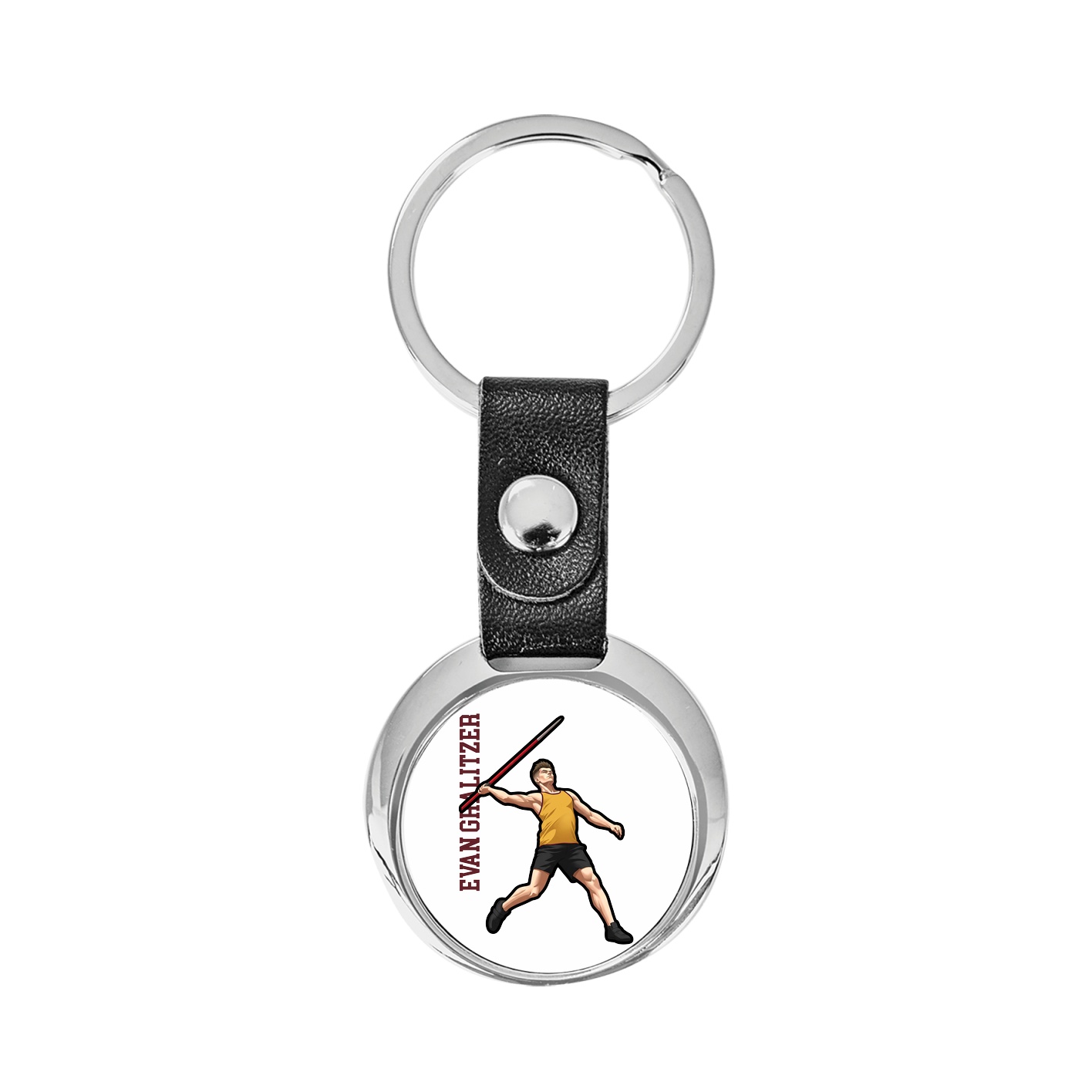 Key Chain — Name Vertical in Classic