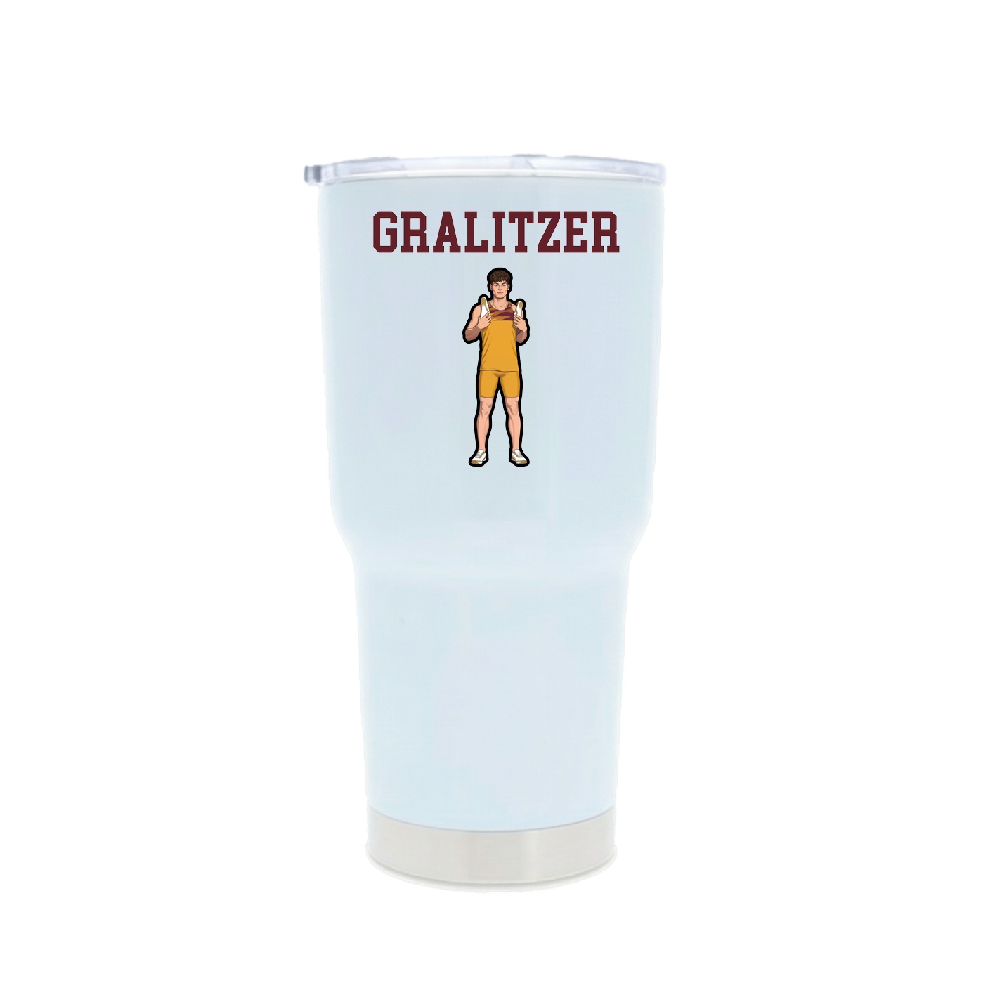 30oz Stainless Steel Tumbler — Shirsey in White
