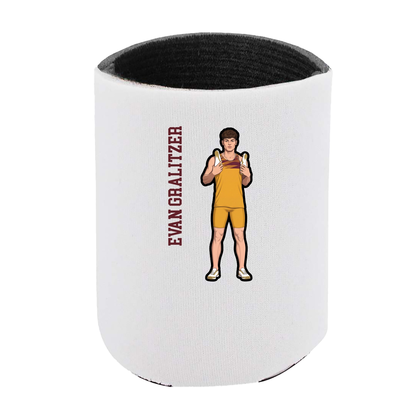 Can Holder — Name Vertical in White