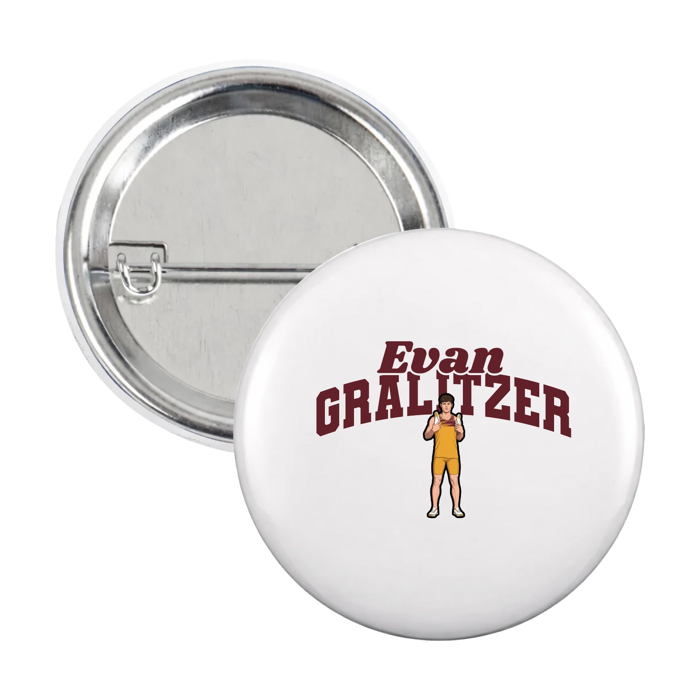 Game Day Button — Signature Arch in White