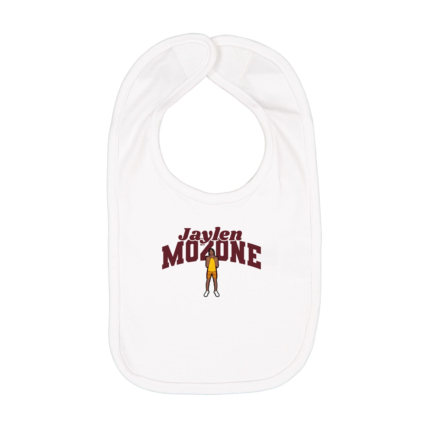 Infant Bib — Signature Arch in White