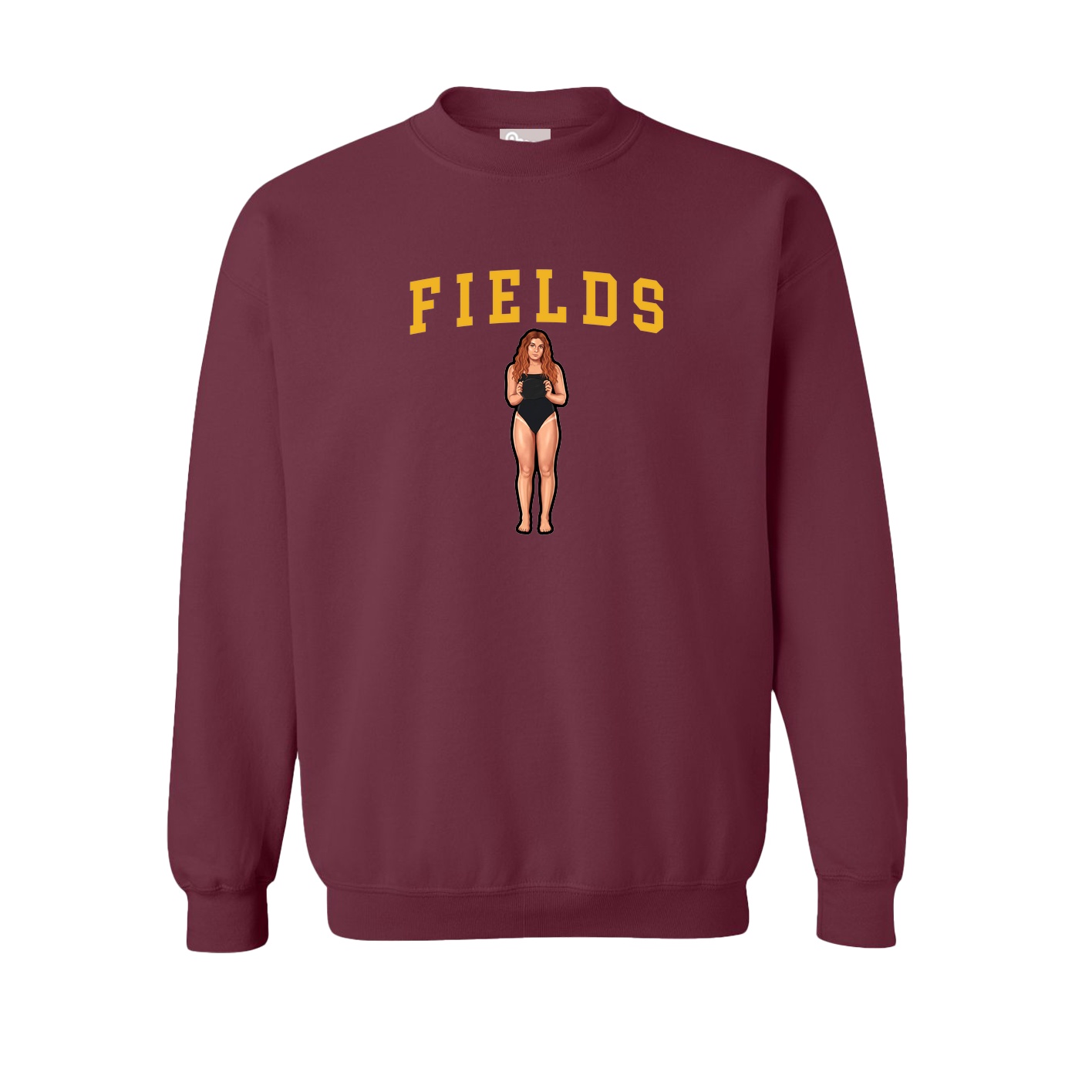 Fleece Crew — Shirsey in Maroon