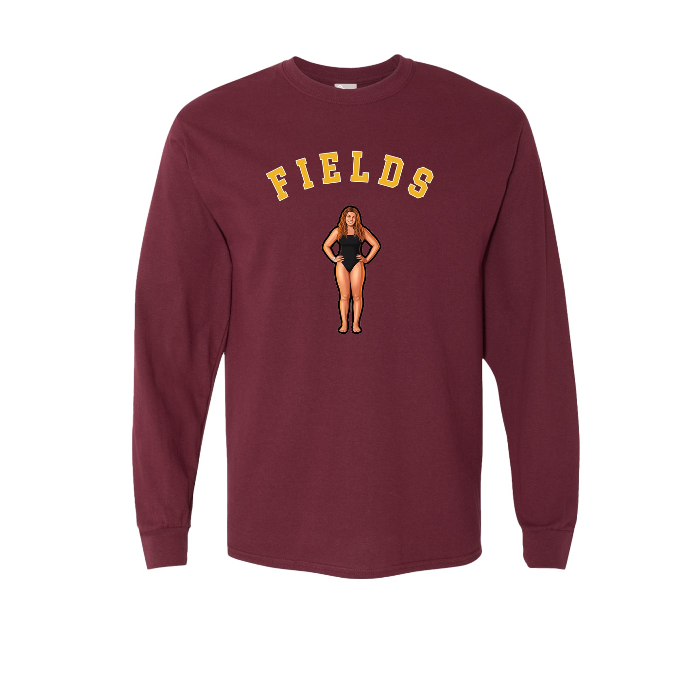 Long Sleeve Tee — Shirsey Arch in Maroon