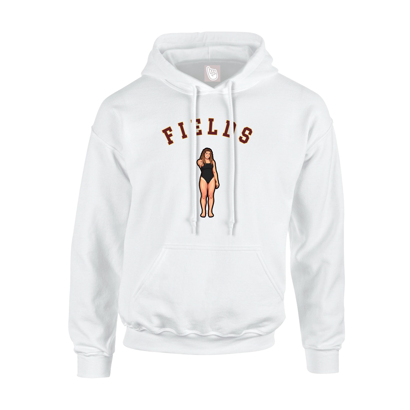 Hoodie — Shirsey Arch in White