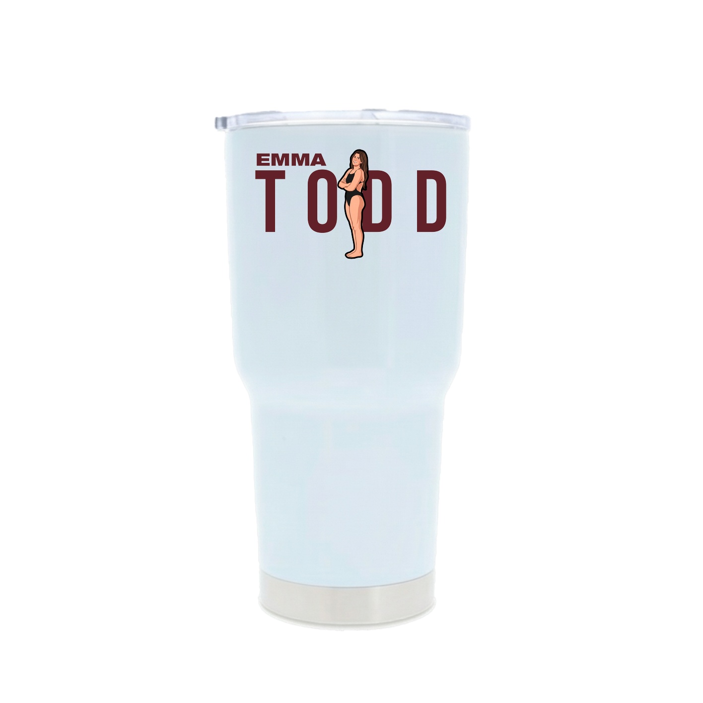 30oz Stainless Steel Tumbler — Player Name in White