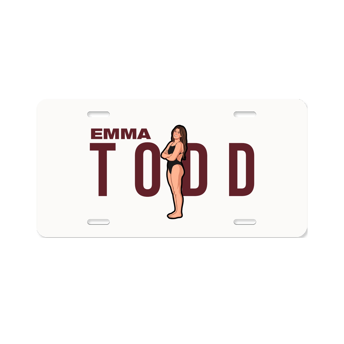License Plate — Player Name in Classic