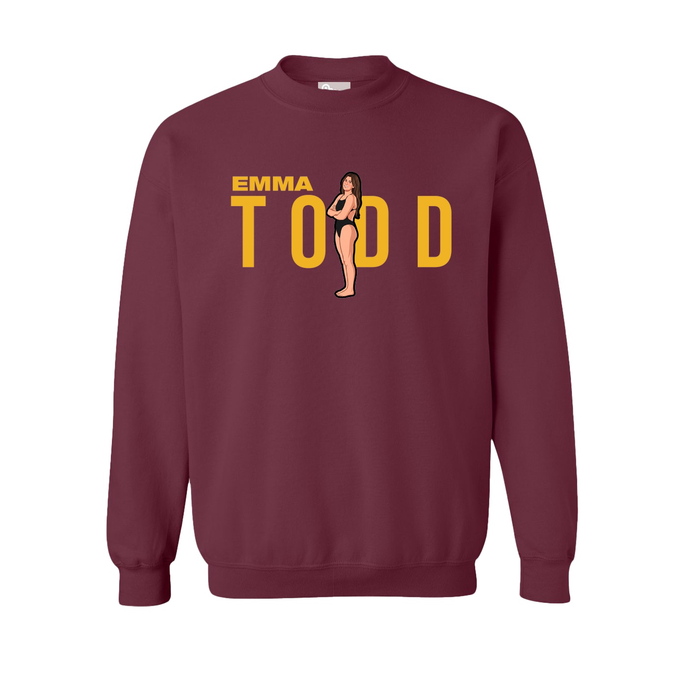 Fleece Crew — Player Name in Maroon