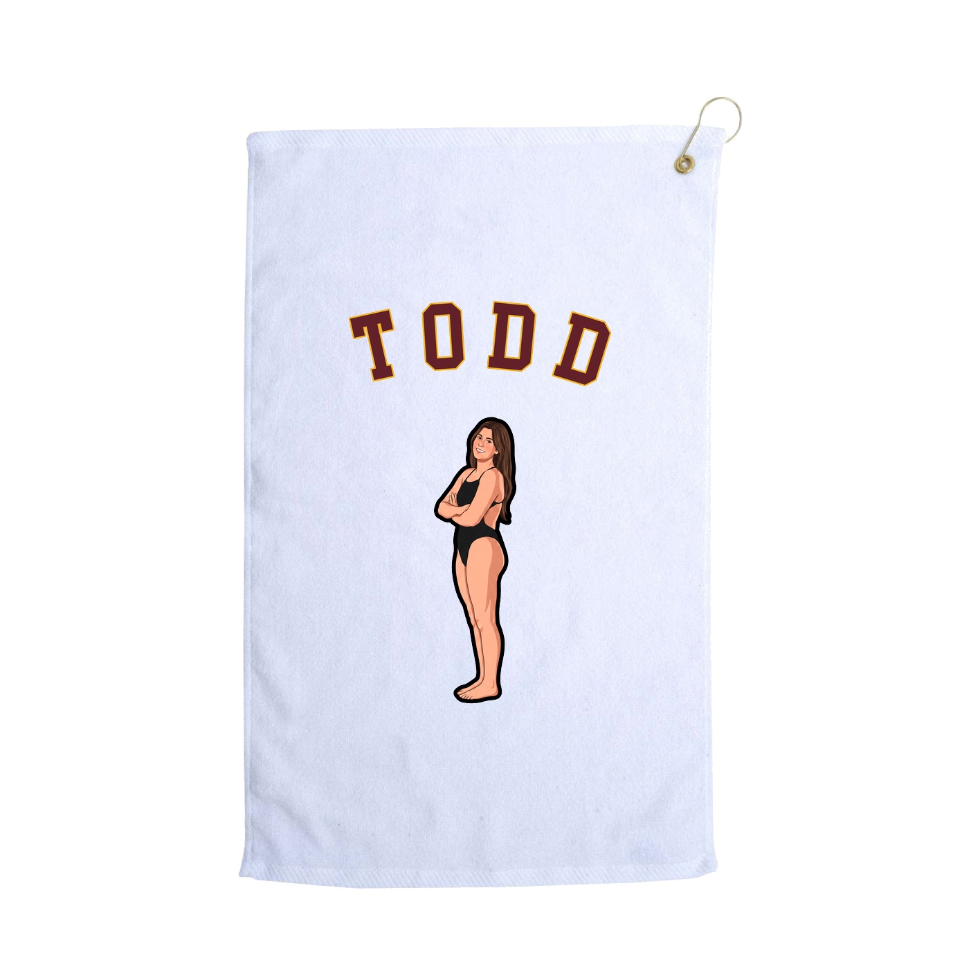 Golf Towel — Shirsey Arch in White