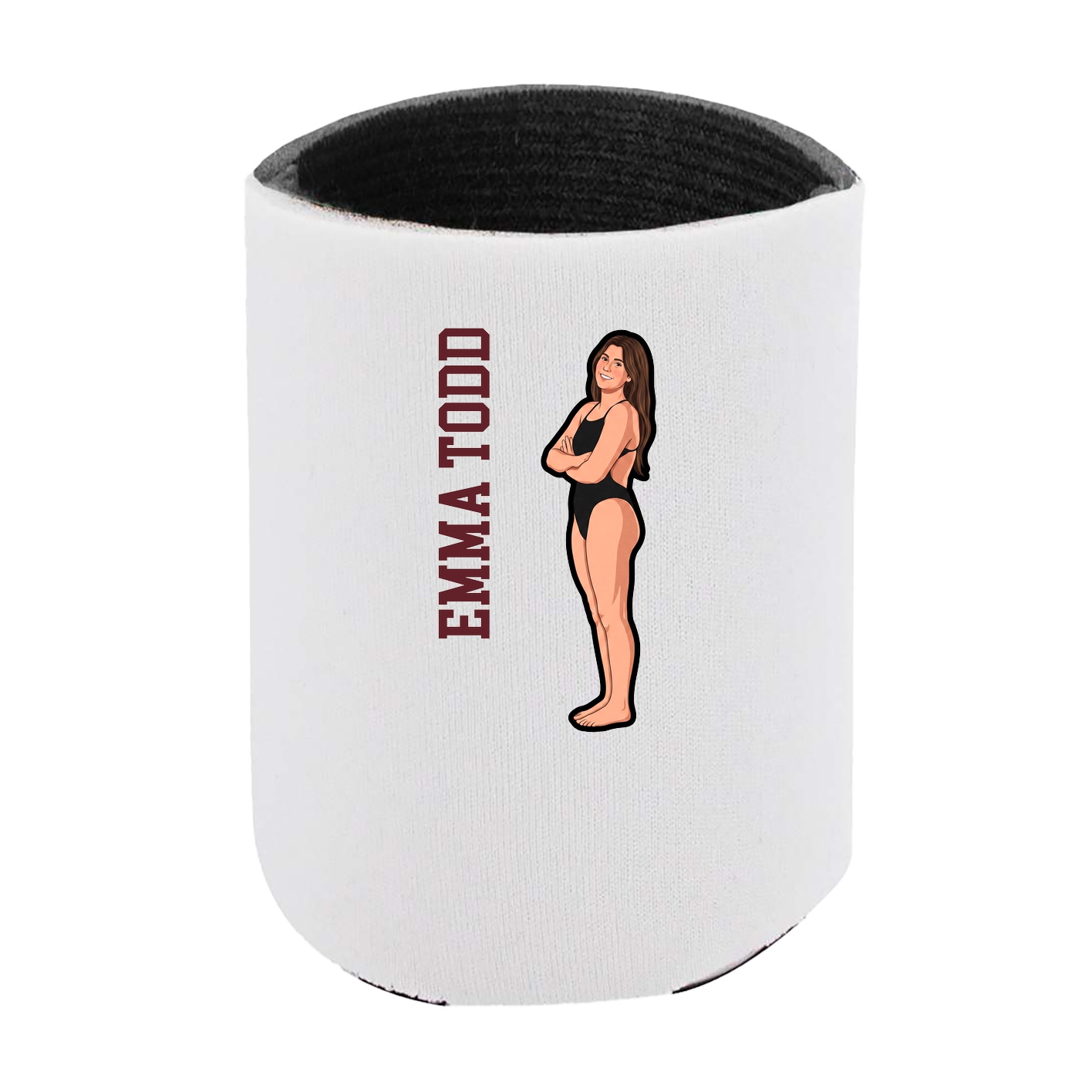 Can Holder — Name Vertical in White